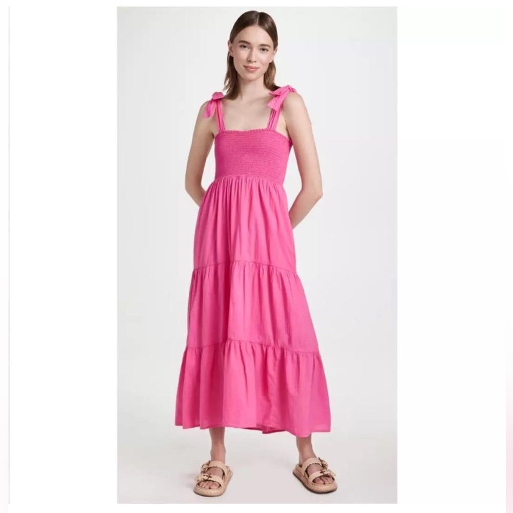 XiRENA Fuchsia Sleeveless Midi Dress